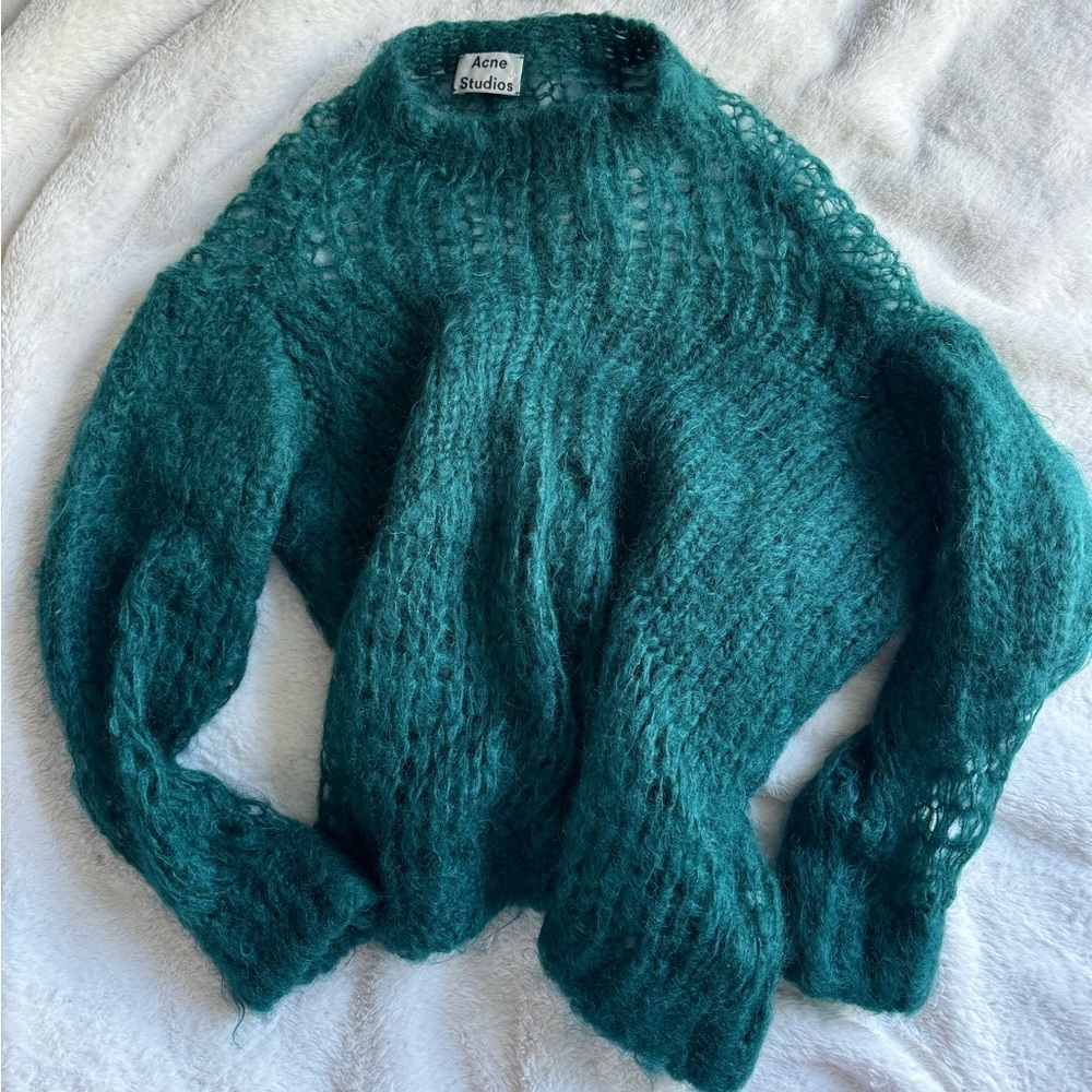 Acne Studios Turquoise Knit Sweater